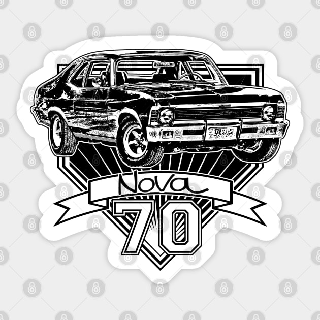 1970 Nova Sticker by CoolCarVideos